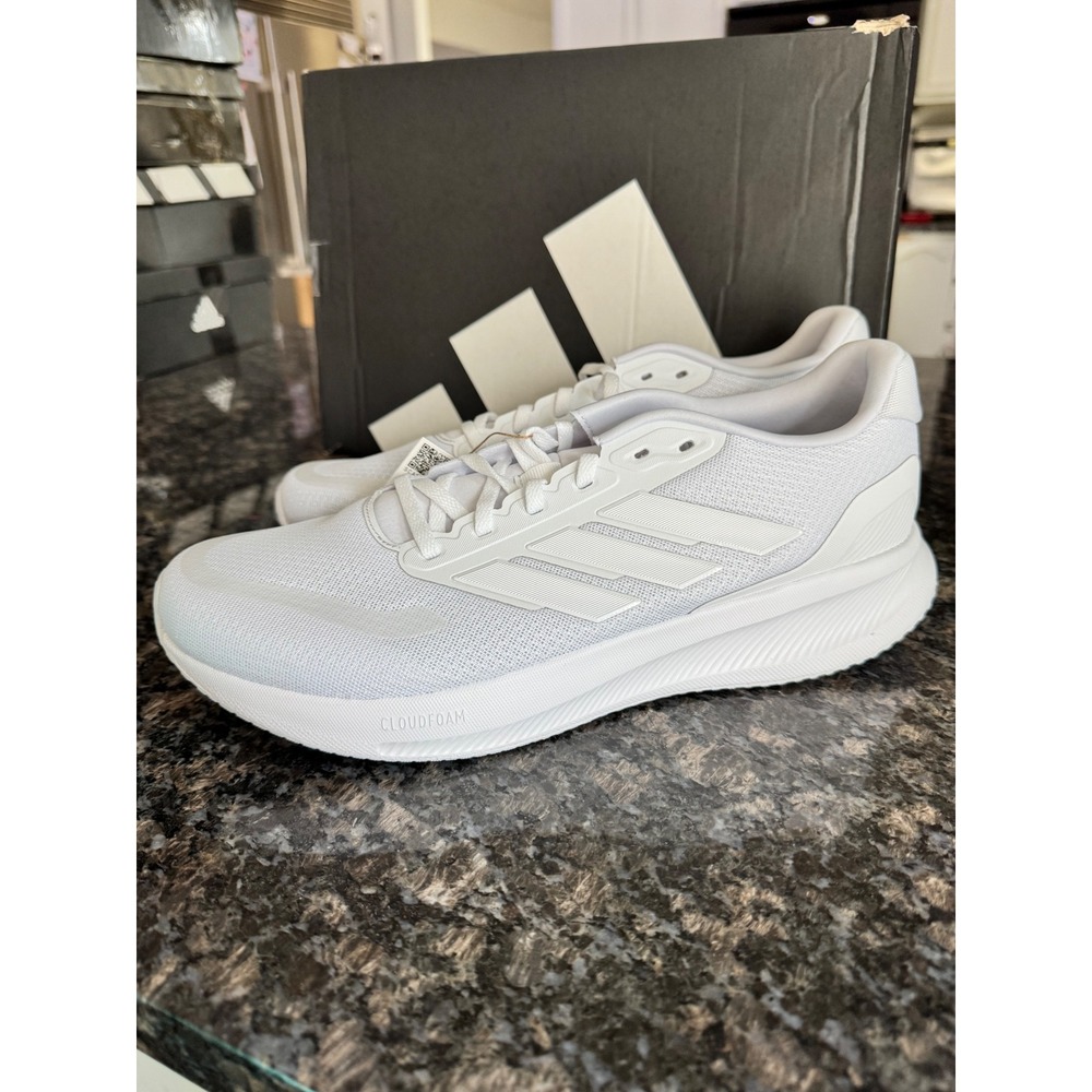 Adidas Runfalcon 5 Mens Running Shoes White Cloudfoam Sneakers IH7757 Size 11
